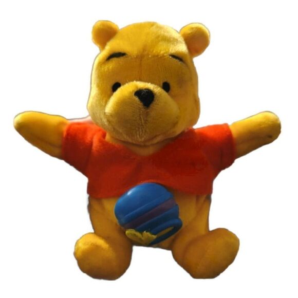 Vintage Fisher Price Disney Wind And Wiggle Pooh Bear Plush - Picture 2 of 5